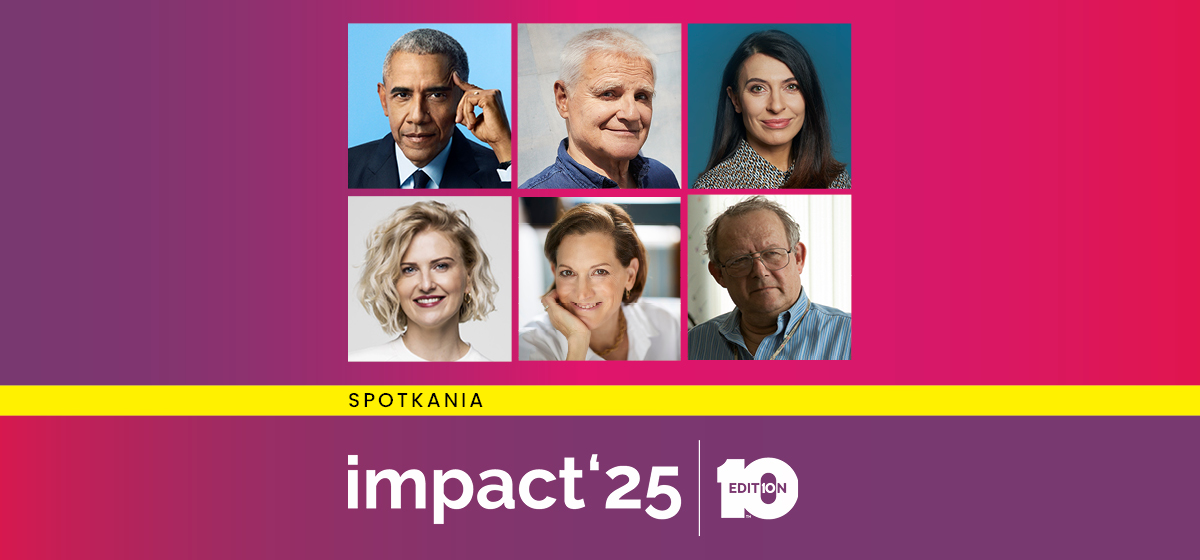 Grafika przedstawia zdjęcia autorów/autorek Wydawnictwa Agora, którzy/które pojawia się na Impact'25 w Poznaniu.
