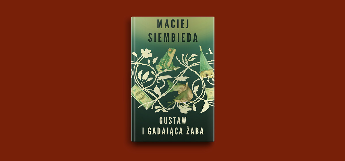 Okładka książki "Gustaw i gadająca żaba" Macieja Siembiedy
