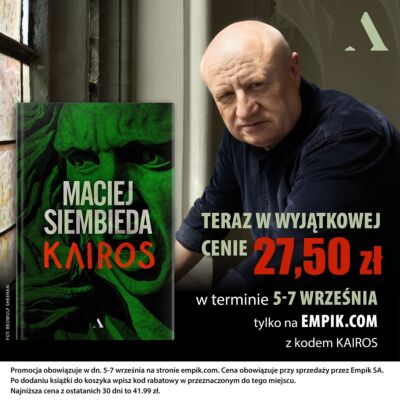 📣Tego nie możecie przegapić 📣

Od dziś do soboty włącznie wyjątkowa okazja zamówienia najnowszej książki „Kairos” Macieja Siembiedy w najprzyjaźniejszej cenie 🤩

👉🏻 Na stronie @empikcom wyszukujemy książkę „Kairos” dodajemy do koszyka i wpisujemy kod KAIROS, który obniży cenę okładkową do 27,50 zł 🤯 

👀 Ważna informacja: tytuł można czytać niezależnie od poprzednich części greckiej sagi czyli „Katharsis” i „Nemezis”, choć czytelnicy serii będą usatysfakcjonowani szczególnie 😎 

Kto zamawia egzemplarz ręka do góry 🙋🏻‍♀️🙋🏼‍♂️

#wydawnictwoagora #maciejsiembieda #kairos #zapowiedziksiążkowe #nowościksiążkowe #superokazja #czytampolskichautorów #wartoprzeczytać